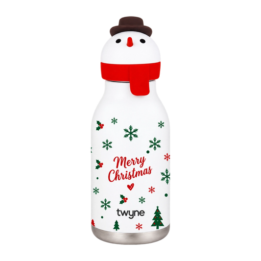 Twyne Snowman bottle with character cap