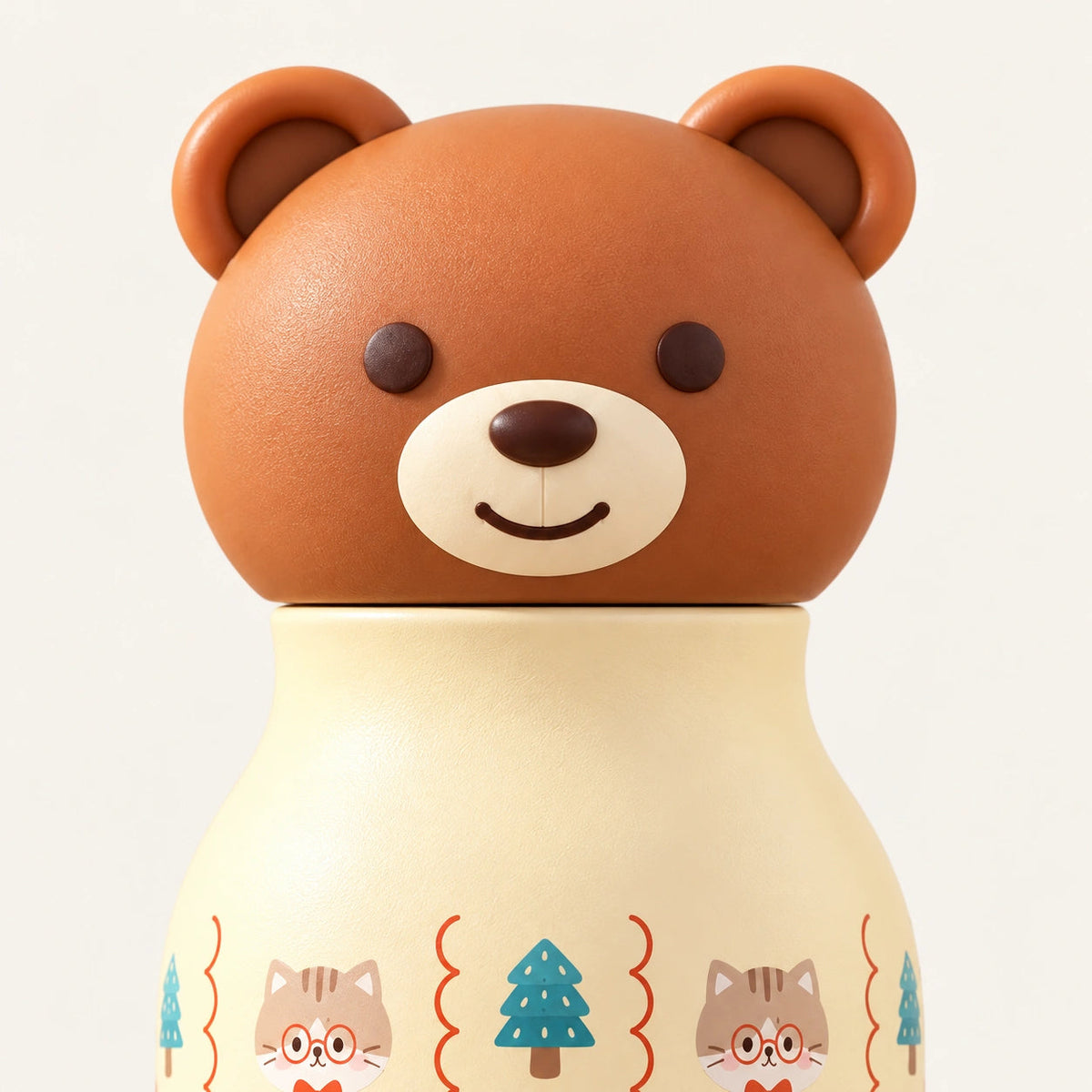 Twyne Bear character lid close-up