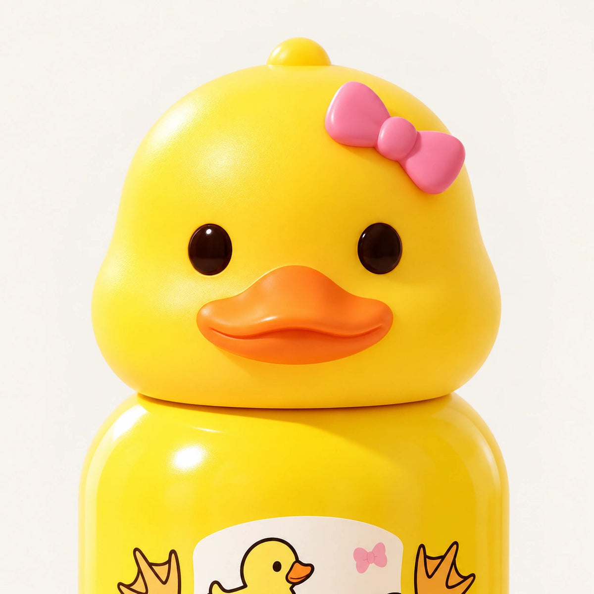 Twyne Duck character lid close-up