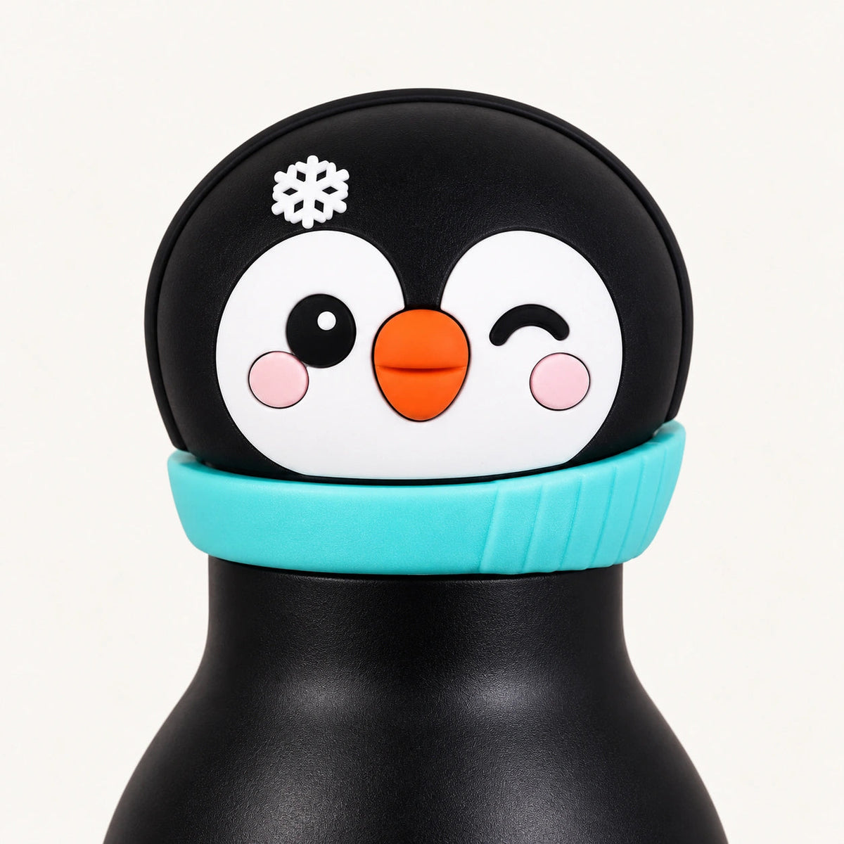 Twyne Penguin character lid close-up